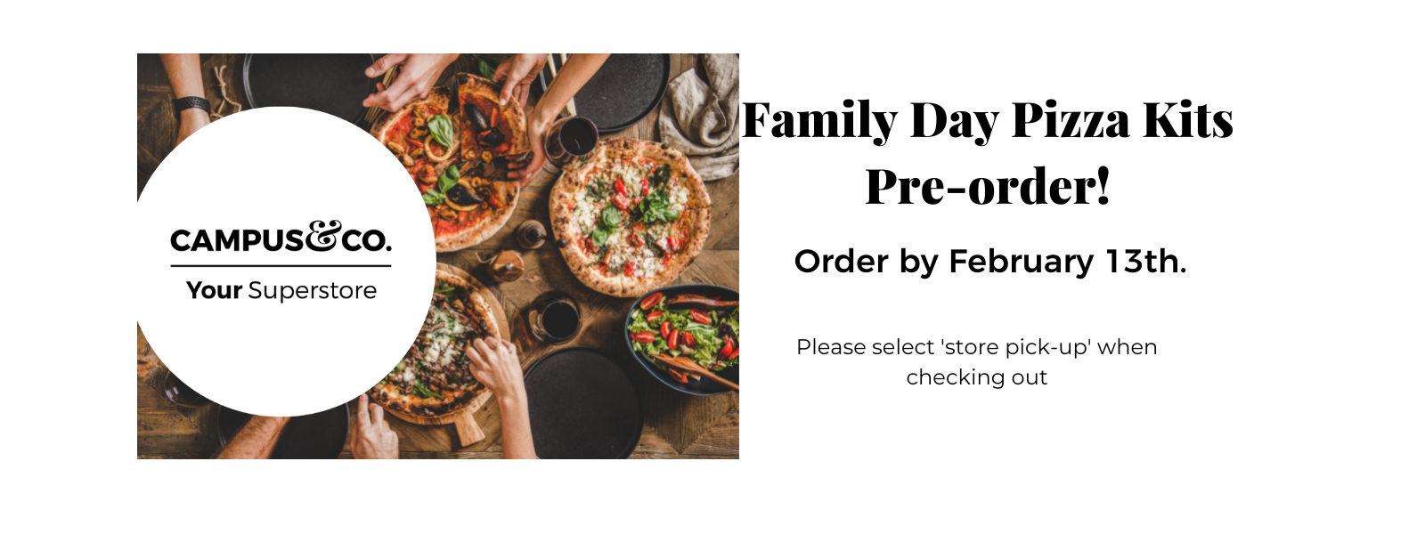 Family Day Pizza Pre-Order