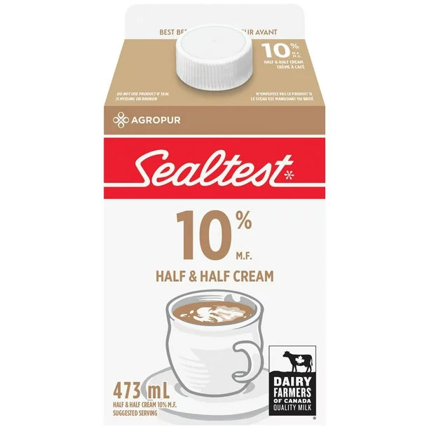 Sealtest Half & Half Cream, 10%  473ml