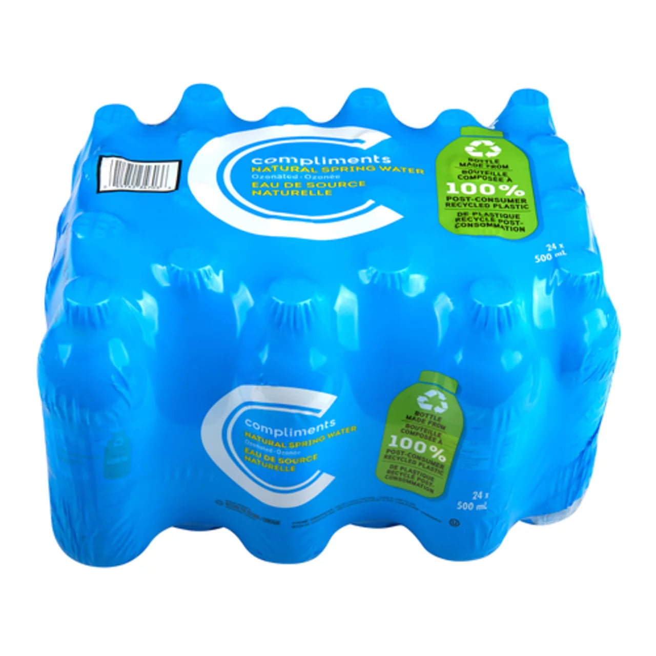 Compliments Blue Natural Spring Water, 24x500ml