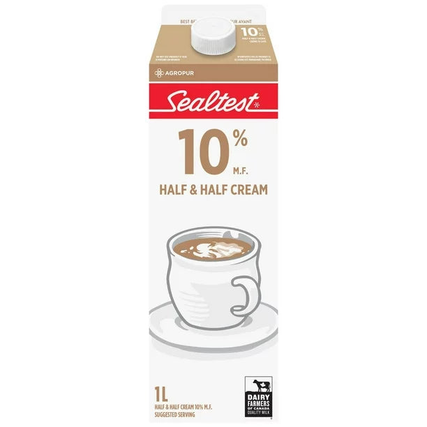 Sealtest Half  & Half Cream 10% 1L