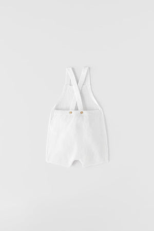 Plain Knit Overalls, sz 6-9 mos.