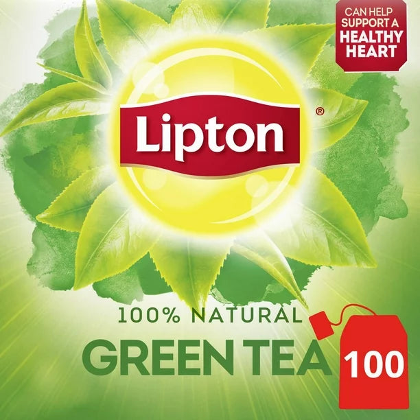 Lipton 100% Natural Green Tea , 100 Bags