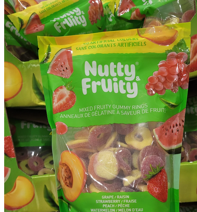 Nutty Fruity Mixed Fruity Gummy Rings 1.13kg