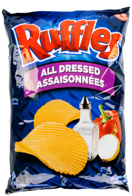 Ruffles All Dressed Potato Chips, 612g