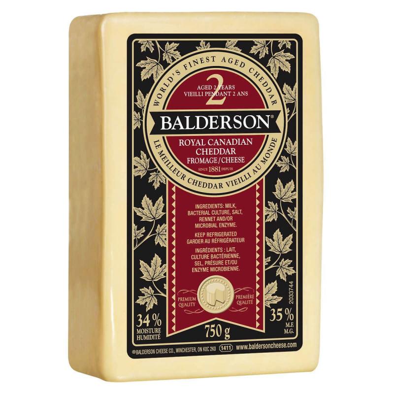 Balderson White Cheddar, aged 2 Yrs, 750g