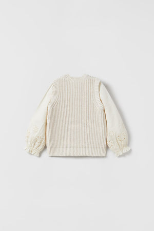 Chenille Knit Sweater, 9-12 mos