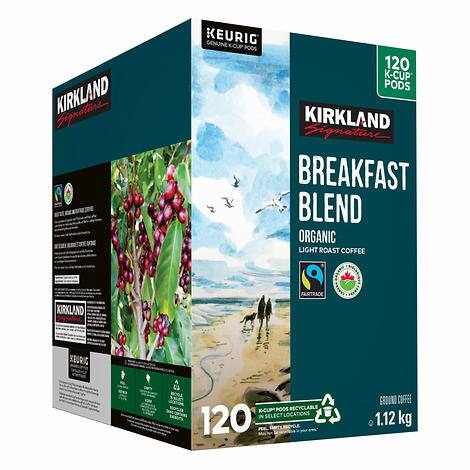 Kirkland Keurig K-Cups, Breakfast Blend, 120pk