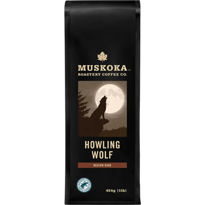 Muskoka Ground Coffee, Howling Wolf, 454g