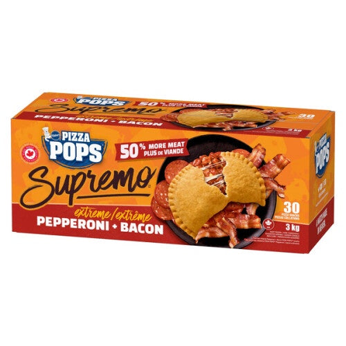 Pillsbury Pizza Pops Supremo, Pepperoni & Bacon, 3kg