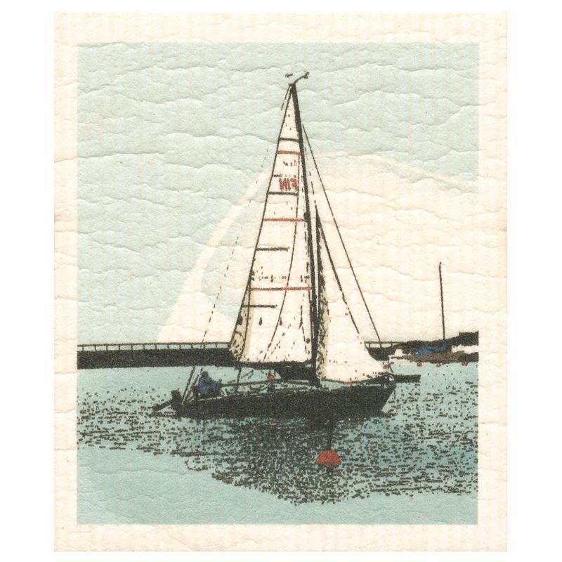 More Joy Swedish Cloth, Sailboat