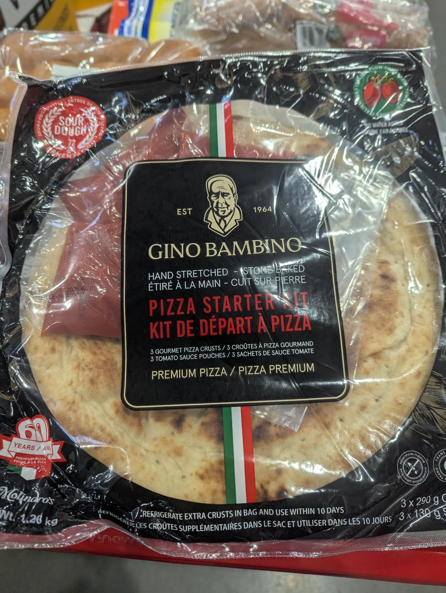 Gino Bambino Pizza Starter Kit, 3 crusts