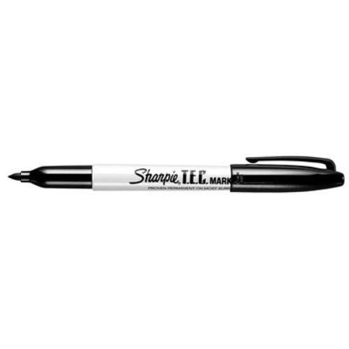 Sharpie 3201 T.E.C. Marker, Black, Fine Tip, EA