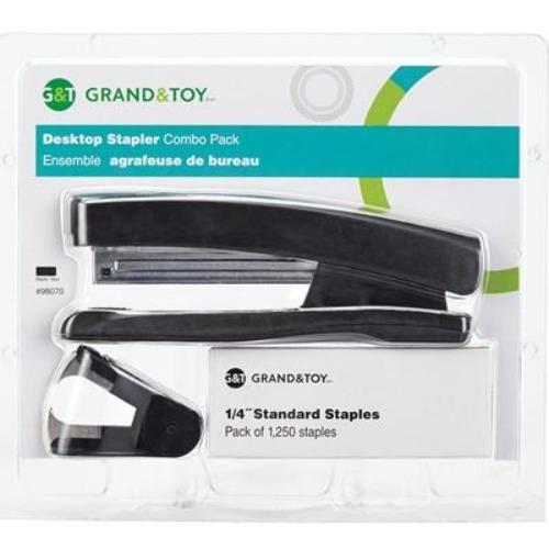 Grand and Toy Desktop Stapler Combo Pack