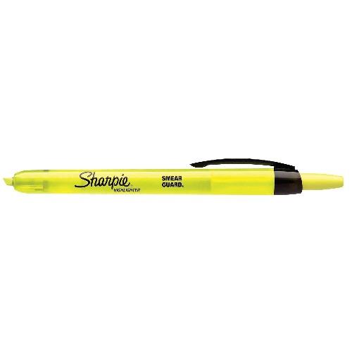 Sharpie Retractable Highlighters, Fluorescent Yellow, Narrow Chisel Tip