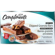 Compliments Dipped Granola Bars Variety Pack,589g, 18 pk