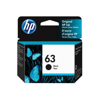 HP 63 Black Standard Yield Ink Cartridge (F6U62AN) Black