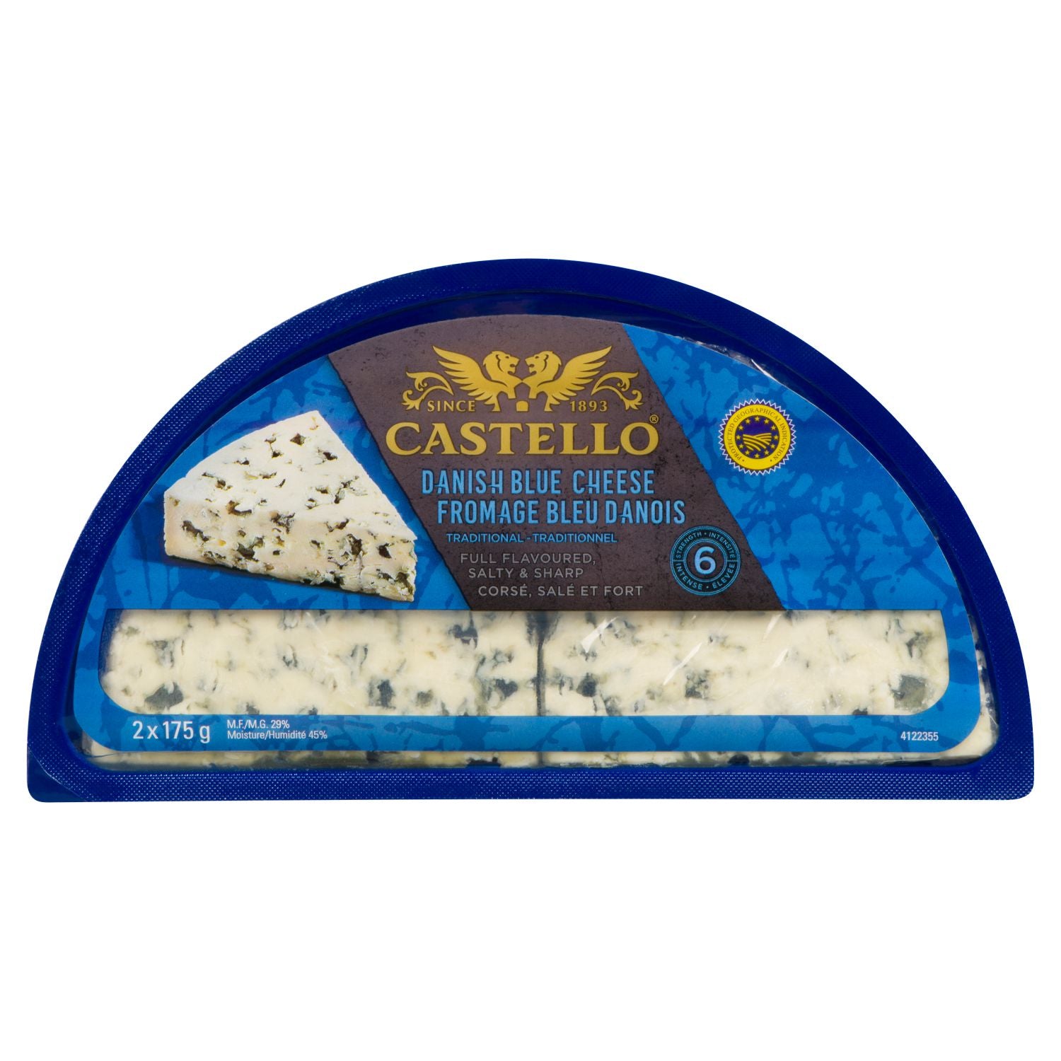 Castello Danish Blue Cheese, 2 x 250g