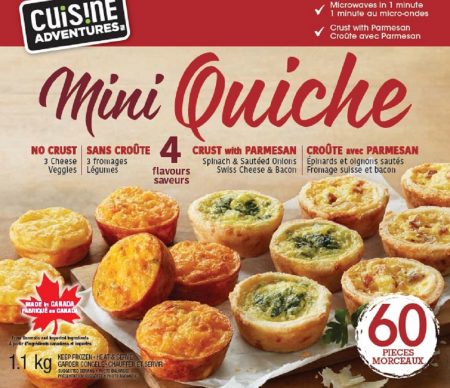 Cuisine Adventures Mini Quiche, 60 pcs