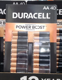 Duracell Power Boost AA Batteries, 40pk