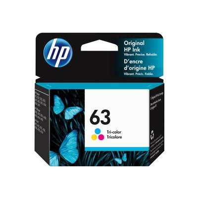 HP 63 Tri-Colour Standard Yield Ink Cartridge (F6U61AN)