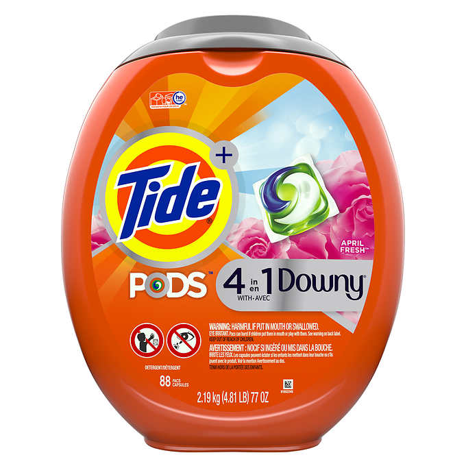 Tide Pods 4 in 1 Downy, 104pacs