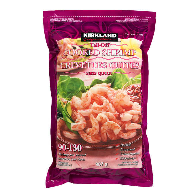 Kirkland Tail-Off Cooked Shrimp, 907g