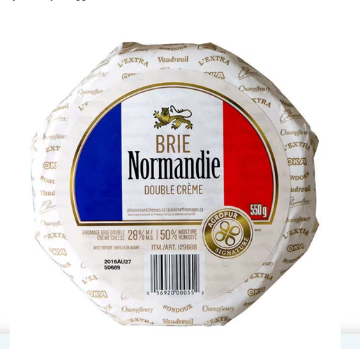 Brie Normandie Double Creme 550g