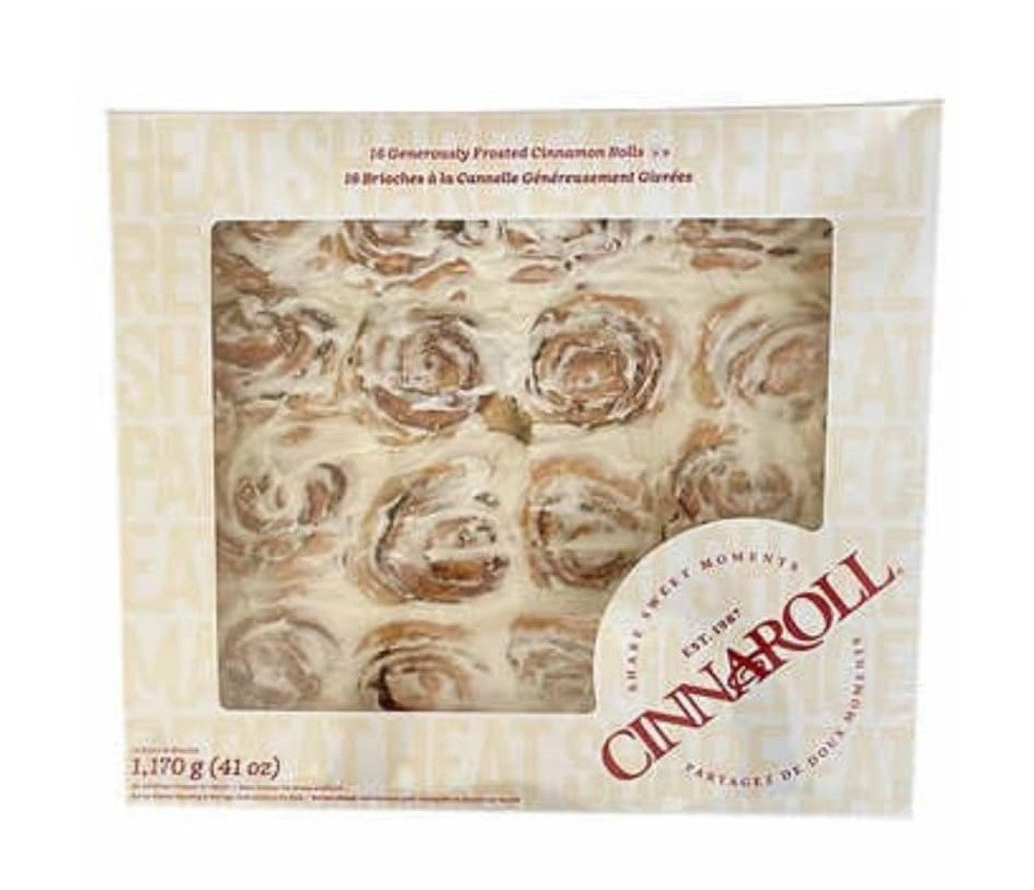 Cinnaroll Frosted Cinnamon Rolls, 16pk, 1.17kg