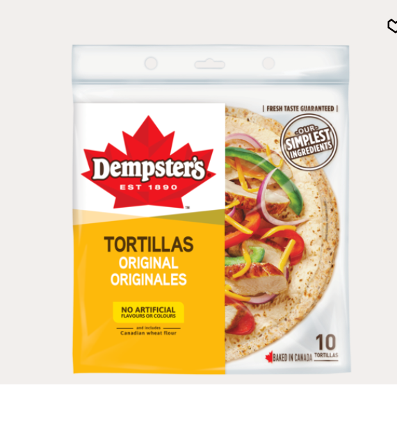 Dempsters Large Original Tortillas, 18 pk