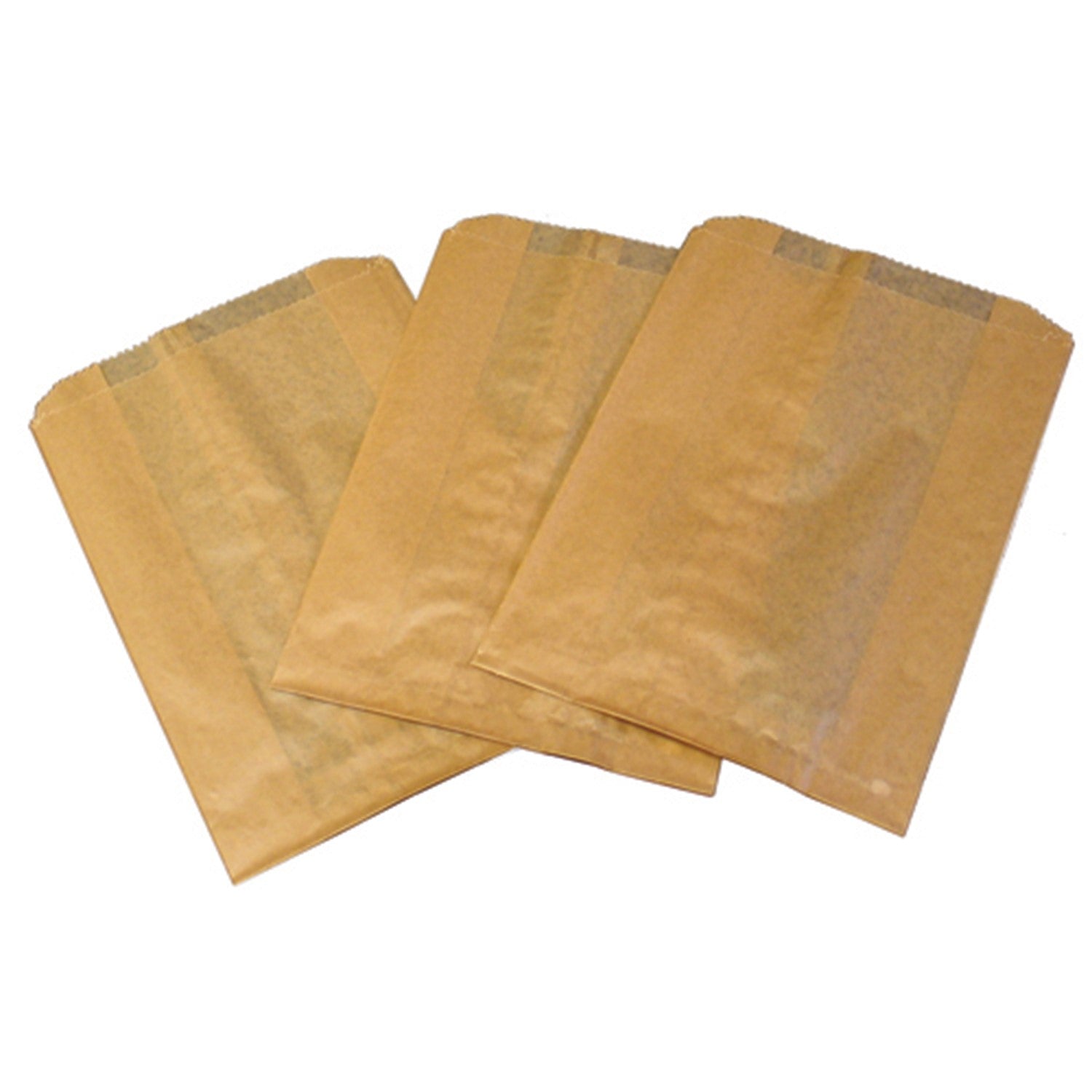 Hospeco Kraft Waxed Feminine Hygiene Disposal Bags with Gusset, Brown, 500/CT