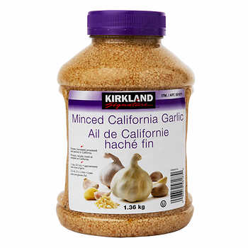 Kirkland Signature Minced California Garlic, 1.36 kg