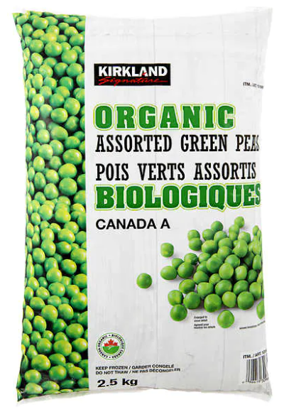 Kirkland Signature Organic Peas 2.5kg