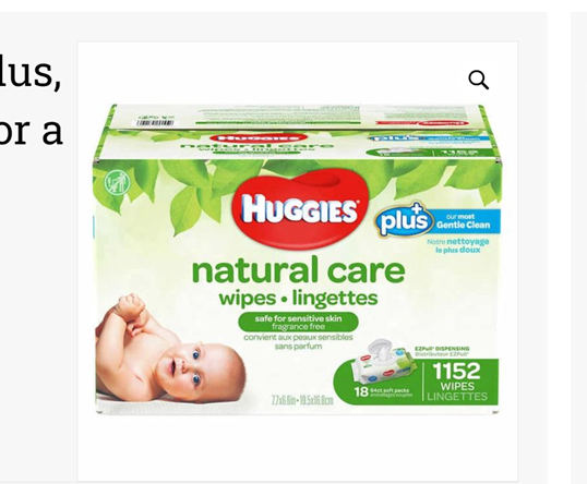 Huggies Natural Care Wipes, Bulk Box, 1152 wipes