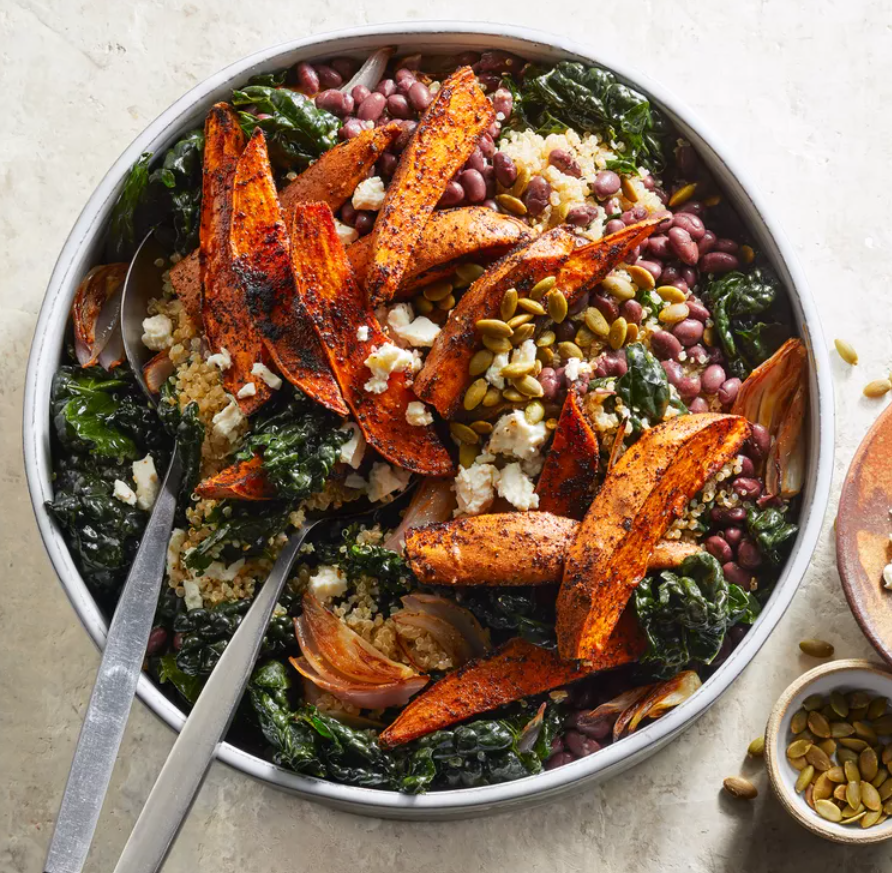 Spiced Chicken with Kale and Roasted Sweet Potato Salad Mealkit, Serves 4-5