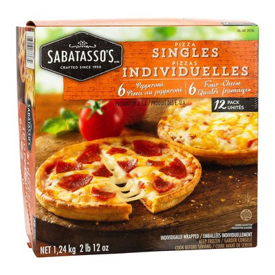 Sabatasso's Singles Pizza, 12 Pack, 1.24 kg